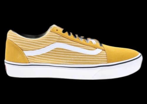 Vans ComfyCush Old Skool Stripe Golden Glow True White