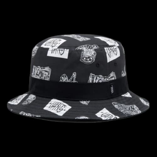 Vans Graphic Printed Bucket Hat 'Black White'
