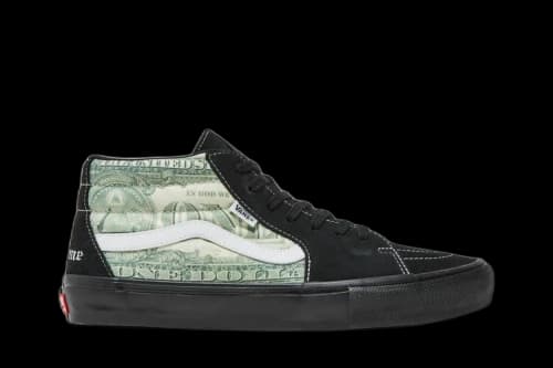 Vans Supreme x Skate Grosso Mid 'Dollar Bill - Black'