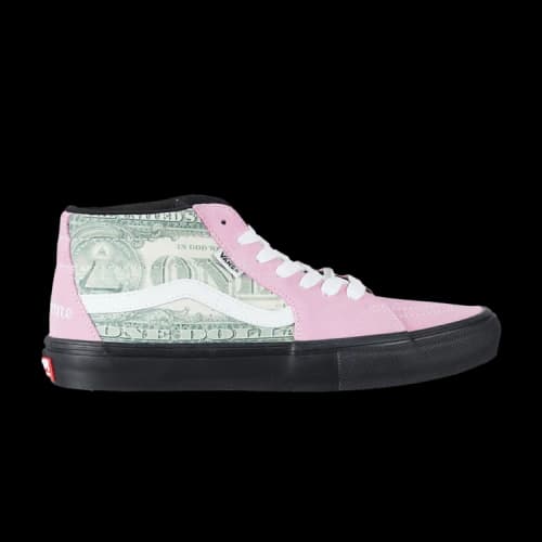 Vans Supreme x Skate Grosso Mid 'Dollar Bill - Pink'