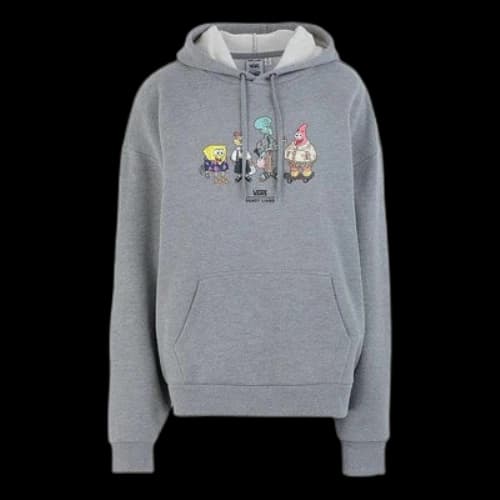 Vans Sandy Liang x SpongeBob Oversized Hoodie 'Grey' (Women's)