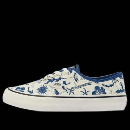 Vans Authentic Low Tops Casual Skateboarding Shoes Unisex Beige Blue