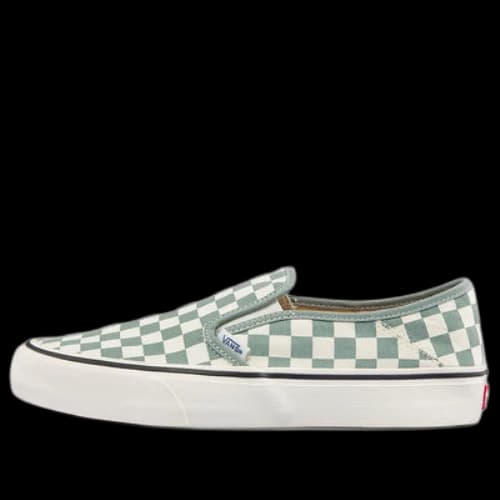 Vans Slip-on Low Tops Casual Skateboarding Shoes Unisex Green White