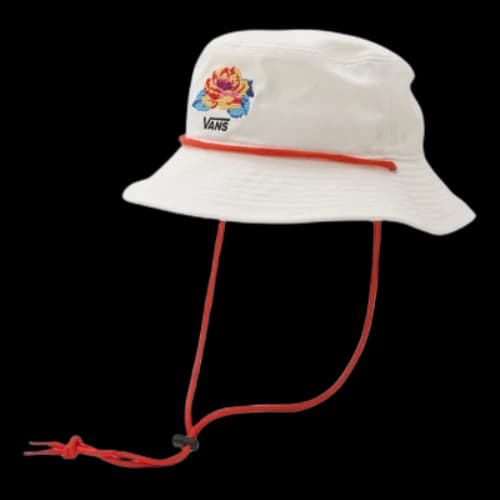 Vans Needlework Bucket Hat 'White Red'