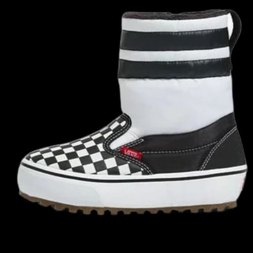 Vans Slip-On Snow Boot Vansguard Skate Shoes Kids Black/White