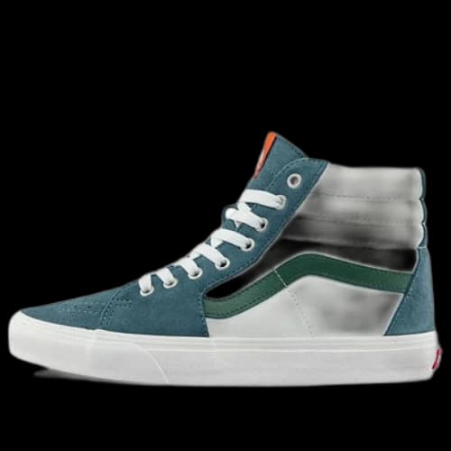 Vans SK8-HI Cozy Skateboarding Shoes Unisex White Green
