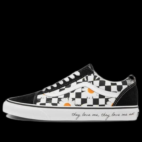 Vans Unisex Old Skool Low-Top Sneakers Black/White