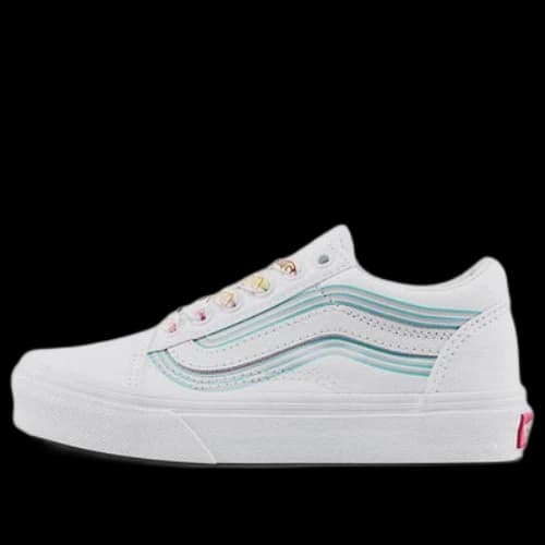 Vans Old Skool Low Tops Casual Skateboarding Shoes White Blue