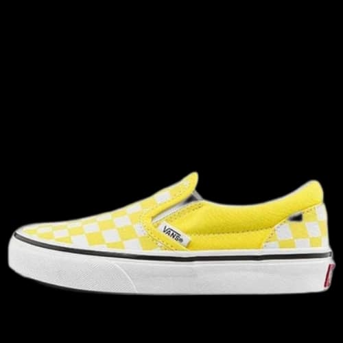 Vans Slip On Low Tops Casual Skateboarding Shoes Yellow White