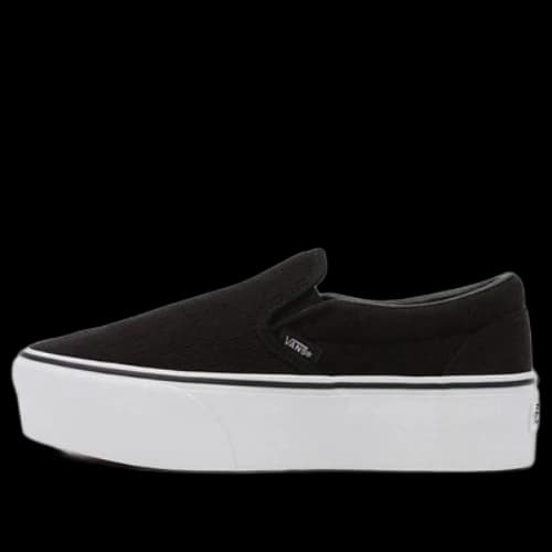 Vans Rib Knit Slip-On Stackform 'Black White'