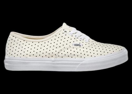 Vans Authentic Slim Micro Hearts Classic White Black