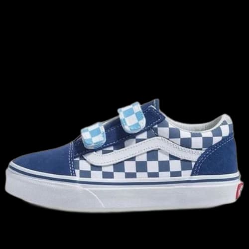 Vans Old Skool V Checkerboard Kids Blue/White