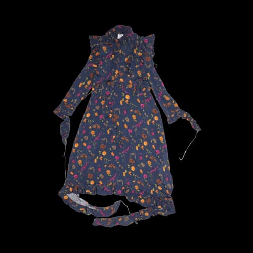 Vetements Printed Maxi Dress 'Blue/Multicolor'