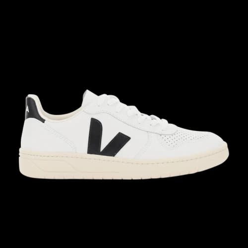 Veja V-10 Leather 'White Black' (Women's)