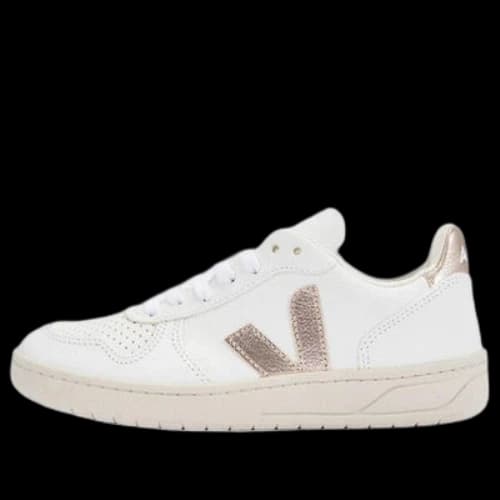 Veja V-10 Chromfree Low-Top Sneakers 'White Gold'