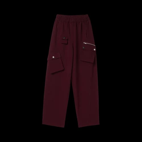 GANNI Future Twill Suiting Elasticated Pants 'Port Royale'