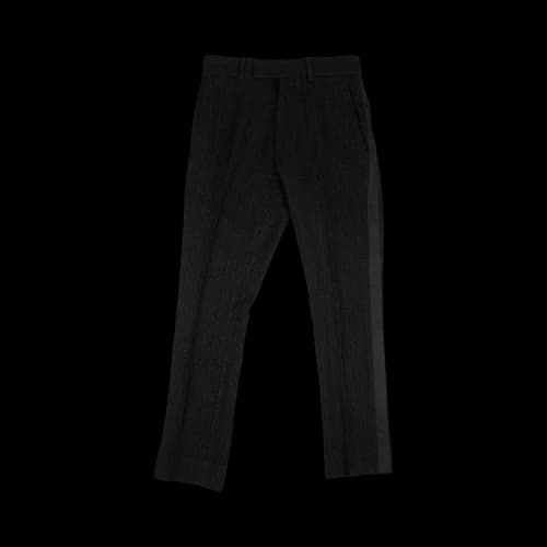 Amiri Wool Boucle Skinny Cropped Track Pants 'Black'