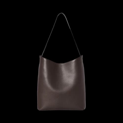 The Row Alma Shoulder Bag 'Dark Brown'