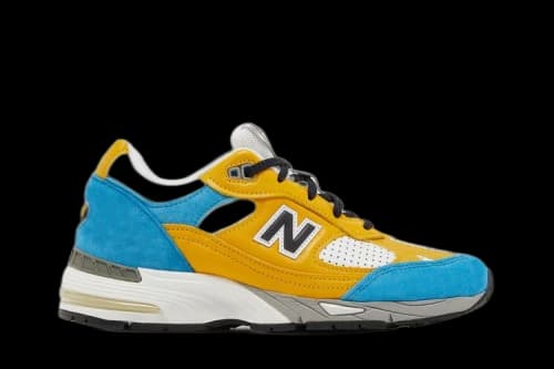 New Balance Sneakersnstuff x 991 Made in England 'Blue Yellow' (Women's)