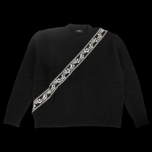Amiri Guitar Strap Knit Sweater 'Black'