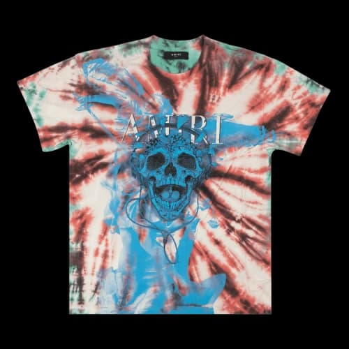 Amiri Tie Dye Skull Tee 'Blue'