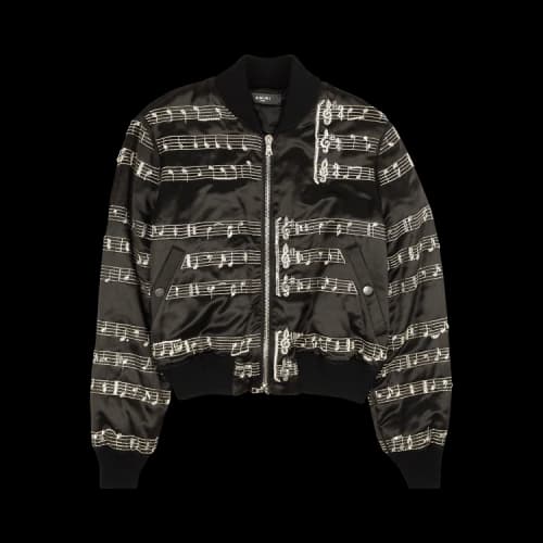 Amiri Music Note Bomber 'Black'