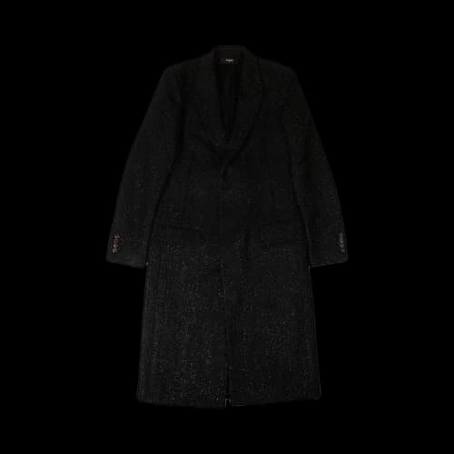 Amiri Boucle Fitted Coat 'Black'