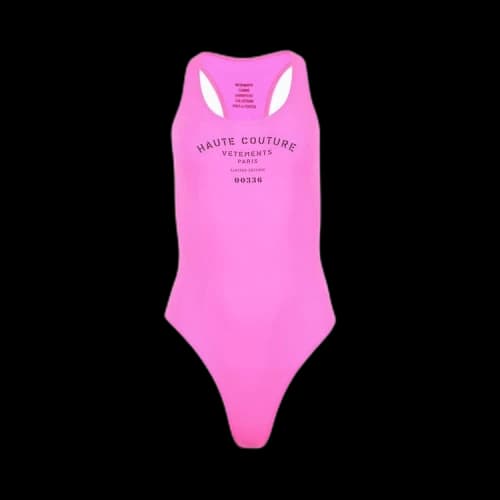 Vetements Maison De Couture Open Back Swimsuit 'Hot Pink'