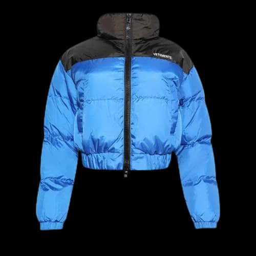 Vetements Fitted Puffer Jacket 'Blue/Black'