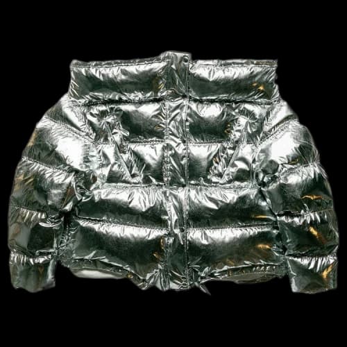 Vetements Upside Down Puffed Jacket 'Silver/White'