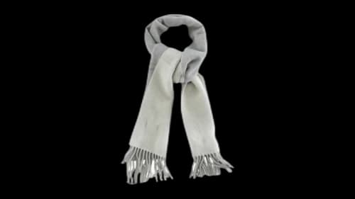 Polo Ralph Lauren Classic Double Faced Recycled Wool Scarf Cream/Lt Vintage Hthr