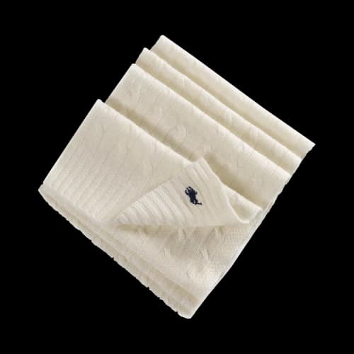 Polo Ralph Lauren Cashmere Classic Cable Scarf 'Cream'