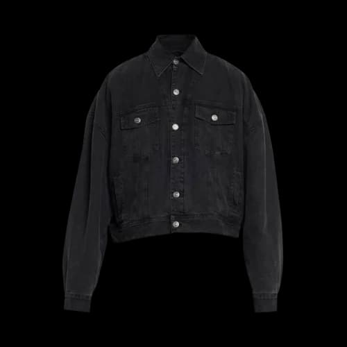Willy Chavarria Chachi Denim Trucker Jacket 'Black'