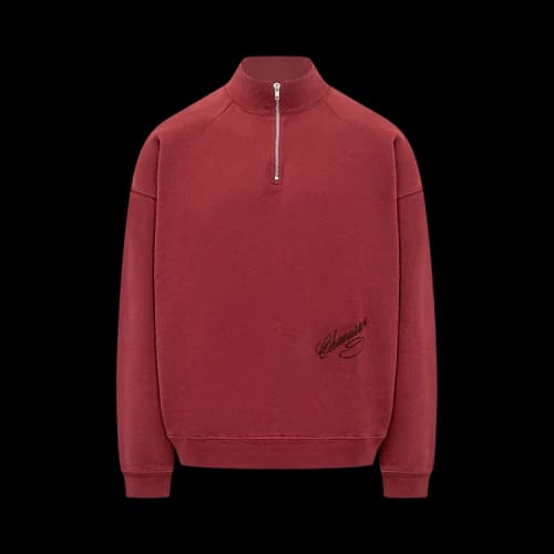 Willy Chavarria Bravo Quarter Zip 'Red'