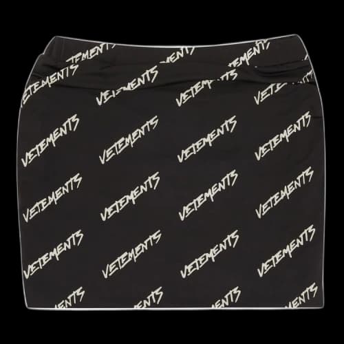 Vetements Monogram Mini Skirt 'White/Black'
