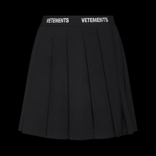 Vetements Logo School Girl Skirt 'Black'