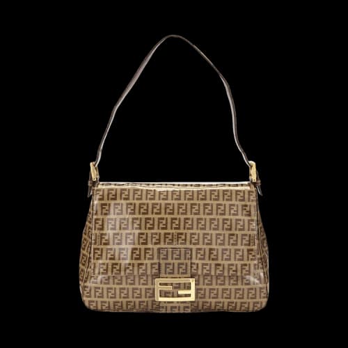 Kith Wgaca Fendi Patent Mamma Shoulder Bag 'Brown'