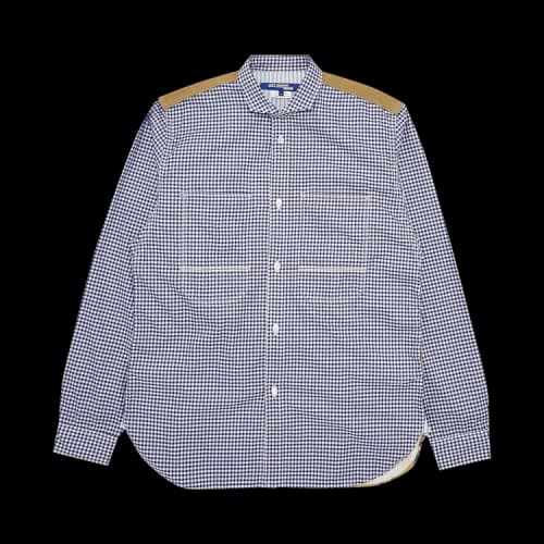 Junya Watanabe Classic Contrasted Shirt 'White/Navy'