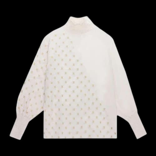 Honor The Gift Monogram Turtle Neck 'Bone'