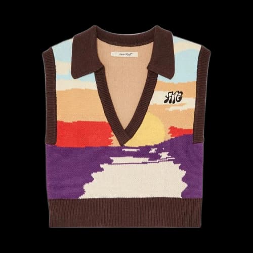 Honor The Gift Collared Sweater Vest 'Brown'