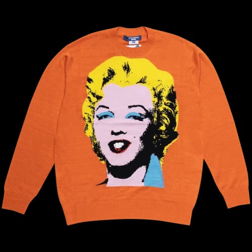 Junya Watanabe Andy Warhol Marilyn Monroe Knit Sweater 'Orange'