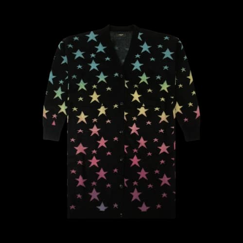 Amiri Star Long Cardigan 'Black'