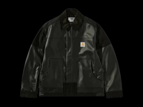 Junya Watanabe x Carhartt WIP Synthetic Leather Jacket Black