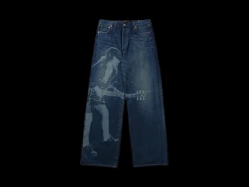 Junya Watanabe AC/DC Selvedge Denim Jeans Black Obsidian