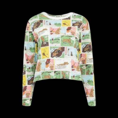 Bode Comic Strip Long-Sleeve Tee 'Multicolor'