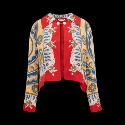 Bode Bricolage Jacket 'Red/Multicolor'