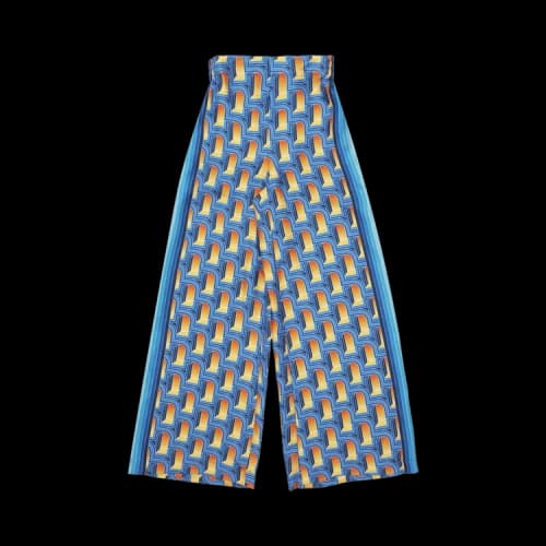 Casablanca Printed Wide Leg Trousers 'L'Arche De Nuit'