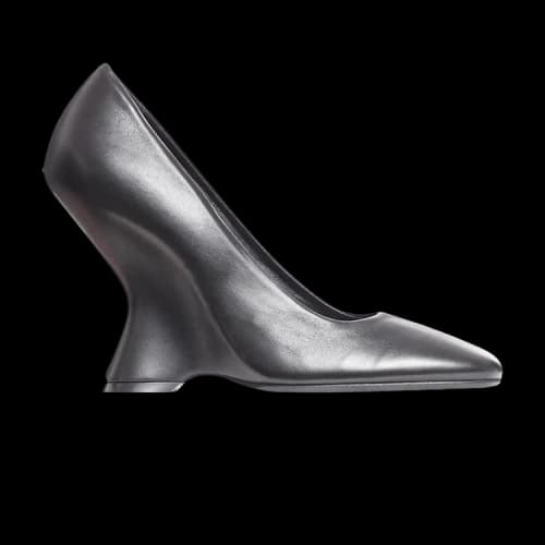 Dries Van Noten Leather Wedge Pump 'Black' (Women's)