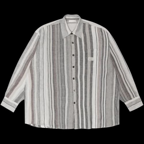 Stussy x Our Legacy Work Shop Borrowed Shirt 'Raw Linen Stripe'