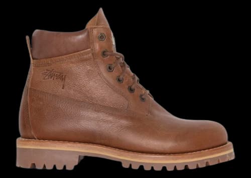 Our Legacy Lace Up Boot Stüssy Oak Brown Leather